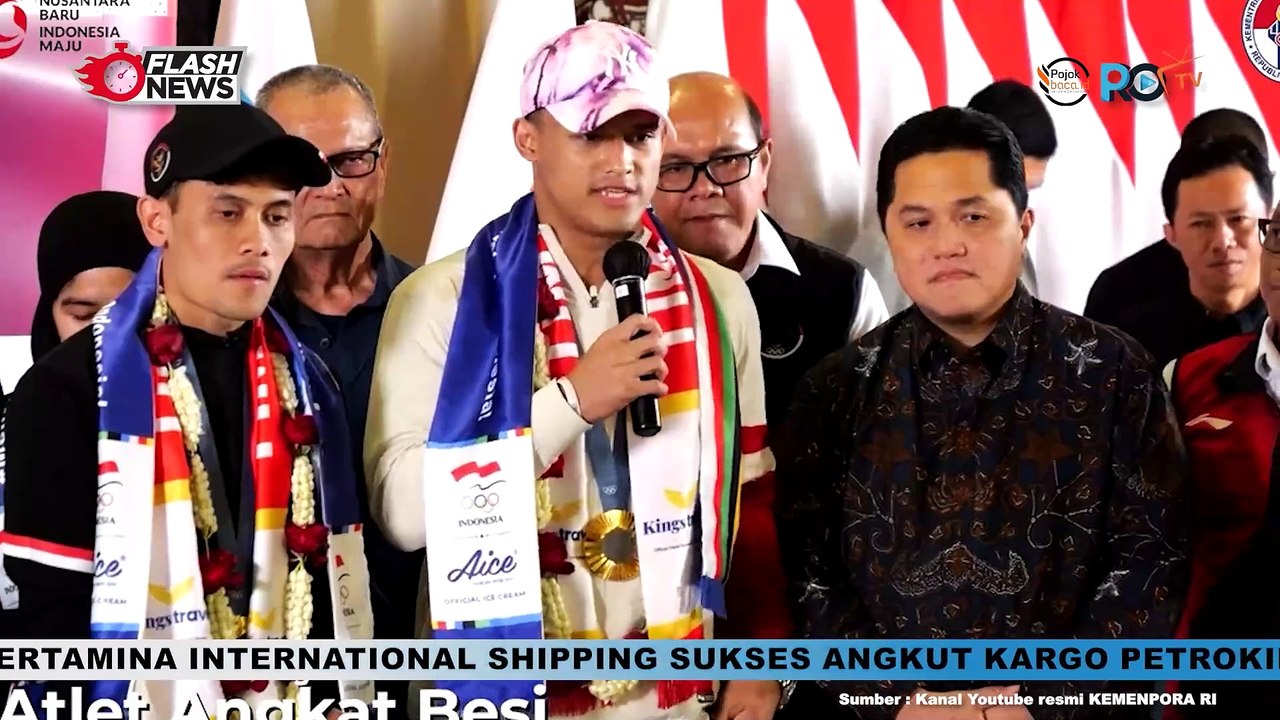 Menpora Sambut Kedatangan Atlet Peraih Mendali Emas Olimpiade 2024, Deddriq Leonardo Dan Rizki Juniansyah