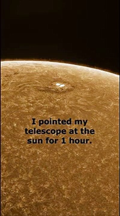Zooming in on Sunspots from my Backyard #shorts