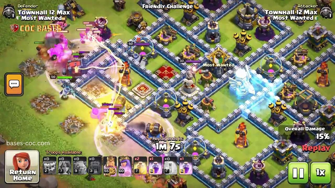 Top Base TH12 with Link, Farming layout - Clash of Clans (07)