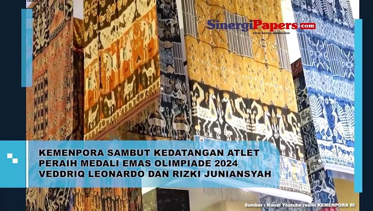 Kemenpora Sambut Kedatangan Atlet Peraih Medali Emas Olimpiade 2024 Veddriq Leonardo dan Rizki Juniansyah