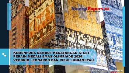 Kemenpora Sambut Kedatangan Atlet Peraih Medali Emas Olimpiade 2024 Veddriq Leonardo dan Rizki Juniansyah