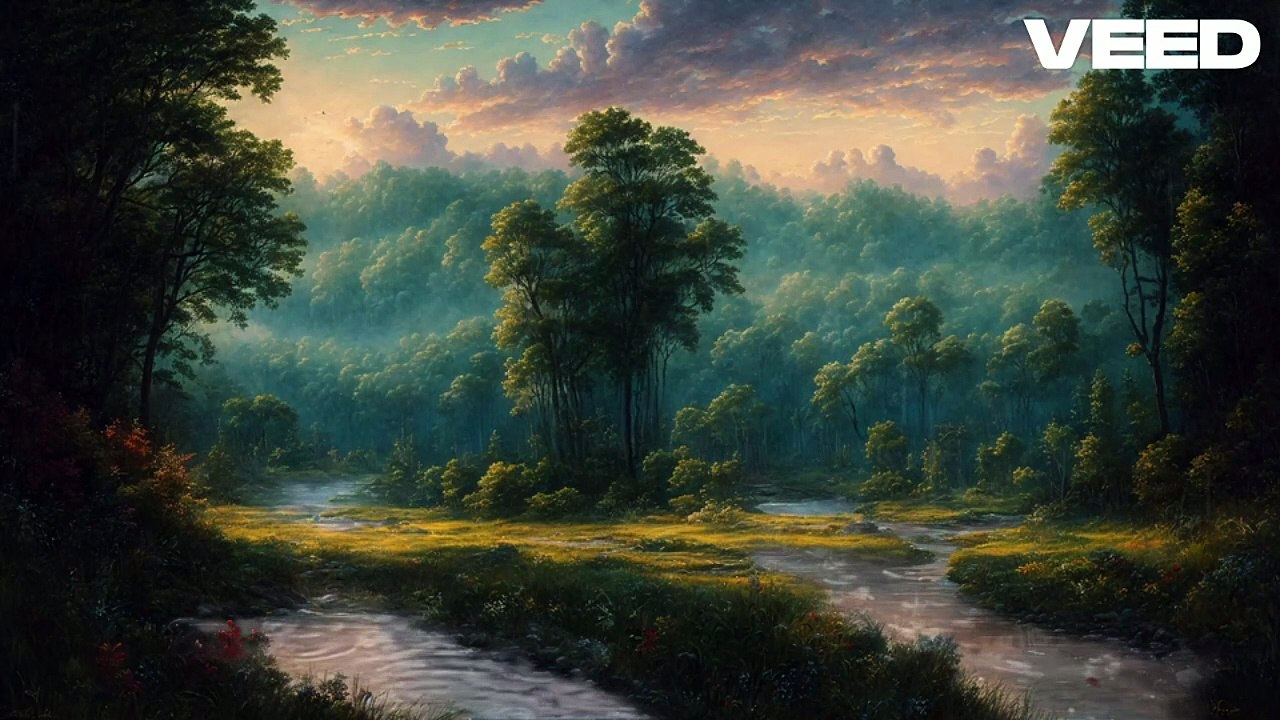 Rain creek forest free stock video