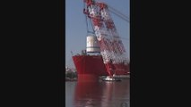 La mayor estructura flotante, cuya construcción costó 10.000 millones de dólares