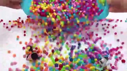 Satisfying Video l Mixing Candy with Making Rainbow Bathtub Cutting ASMR