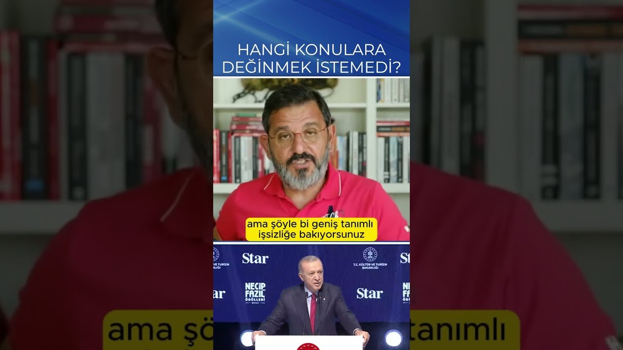 ERDOĞAN HANGİ KONULARA DEĞİNMEK İSTEMEDİ? #shorts