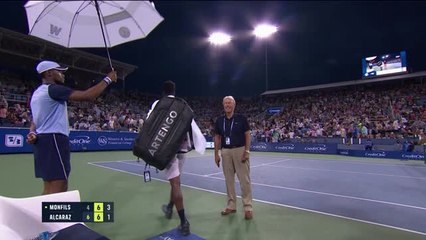 Cincinnati - Le match Monfils-Alcaraz interrompu à cause de la pluie