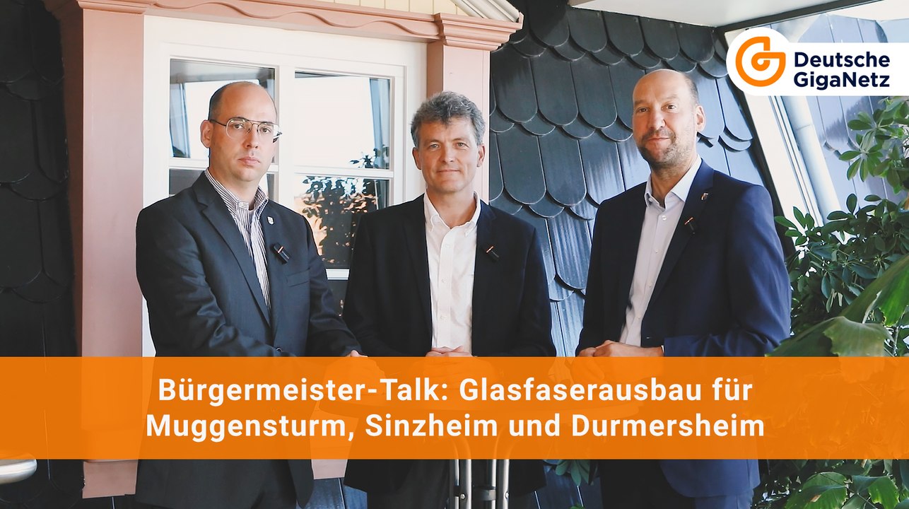 Bürgermeister-Talk über Glasfaserausbau für Muggensturm, Sinzheim und Durmersheim