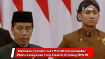 Memukau, Presiden Joko Widodo Menyampaikan Pidato Kenegaraan Yang Terakhir di Sidang MPR RI