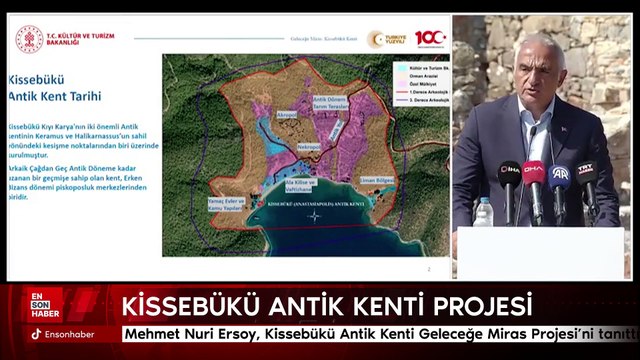 Mehmet Nuri Ersoy, Kissebükü Antik Kenti Geleceğe Miras Projesi'ni tanıttı
