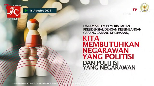 [FULL] Pidato Ketua DPR Puan hingga Presiden Jokowi Tepuk Tangan pada Sidang Tahunan MPR 2024