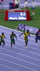 Noah Lyles made it an unforgettable 100m final. #Olympics #Paris2024