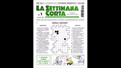 ENIGMISTICA---LA SETTIMANA CORTA