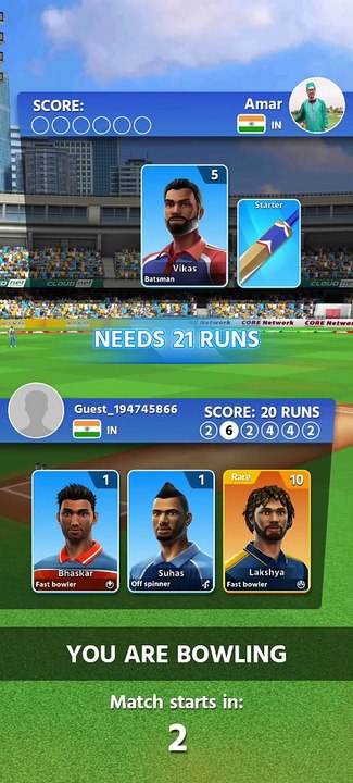 Cricket league game