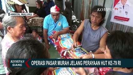 Download Video: Pemkot Ambon Gelar Operasi Pasar Murah, Sambut HUT ke-79 RI Sekaligus Tekan Angka Inflasi