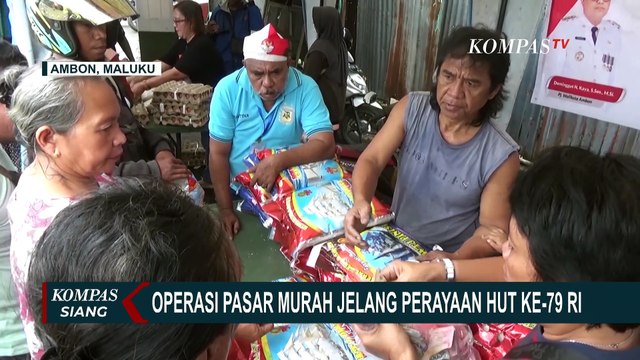 Pemkot Ambon Gelar Operasi Pasar Murah, Sambut HUT ke-79 RI Sekaligus Tekan Angka Inflasi