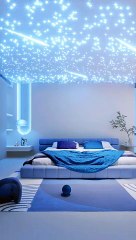 Blue  themed bedroom