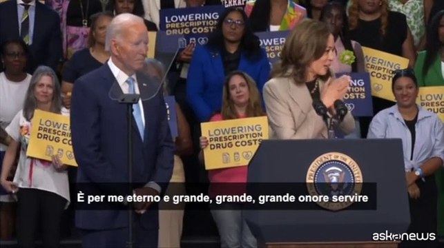 Usa, Joe Biden lancia la sua vice Kamala Harris per la presidenza