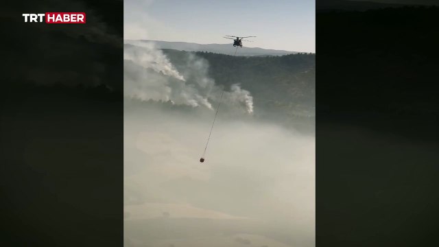 MSB'den yangın söndürme çalışmalarına havadan destek