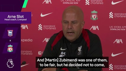 Slot happy with 'strong' Liverpool despite Zubimendi rejection