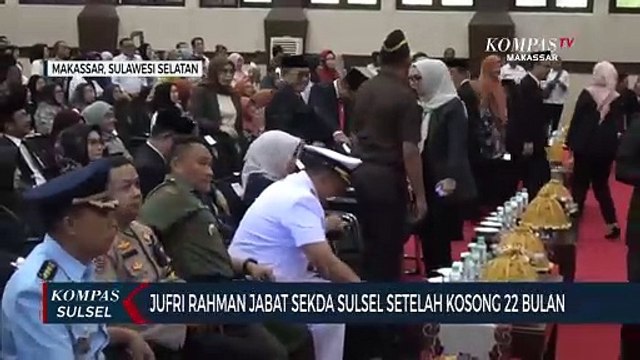 Jufri Rahman Jabat Sekda Sulsel Setelah Kosong 22 Bulan