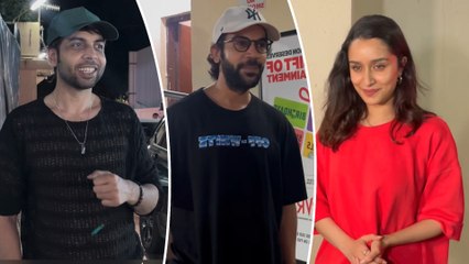 Stree 2 की रिलीज के बाद Juhu PVR थिएटर के बाहर स्पॉट हुए फिल्म के लीड सितारे, Stree 3 पर किया रिएक्ट