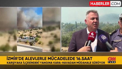 Yamanlar Dağı yangını evlere sıçradı! Koca şehir duman altında