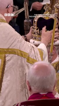 HM King Charles III formally crowned #CoronationOnTheBBC #Coronation #KingCharlesIII #RoyalFamily