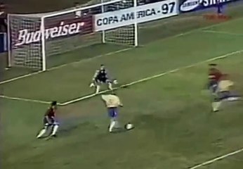 Ronaldo spectacular goal vs Costa Rica, Copa America 1997