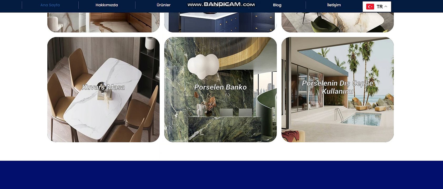 Kuvars tezgah modelleri