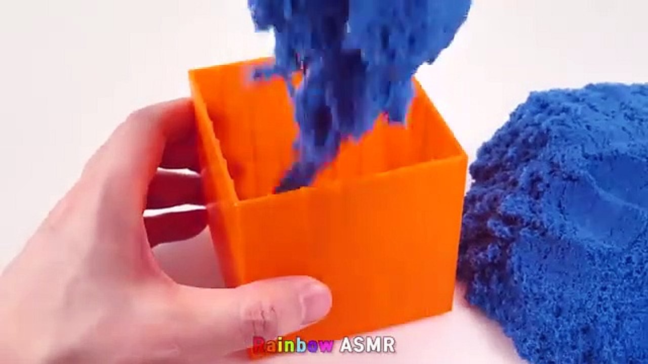 Satisfying Video l How to make Rainbow Toenail Cake WITH Kinetic Sand INTO Painting Cutting ASMR