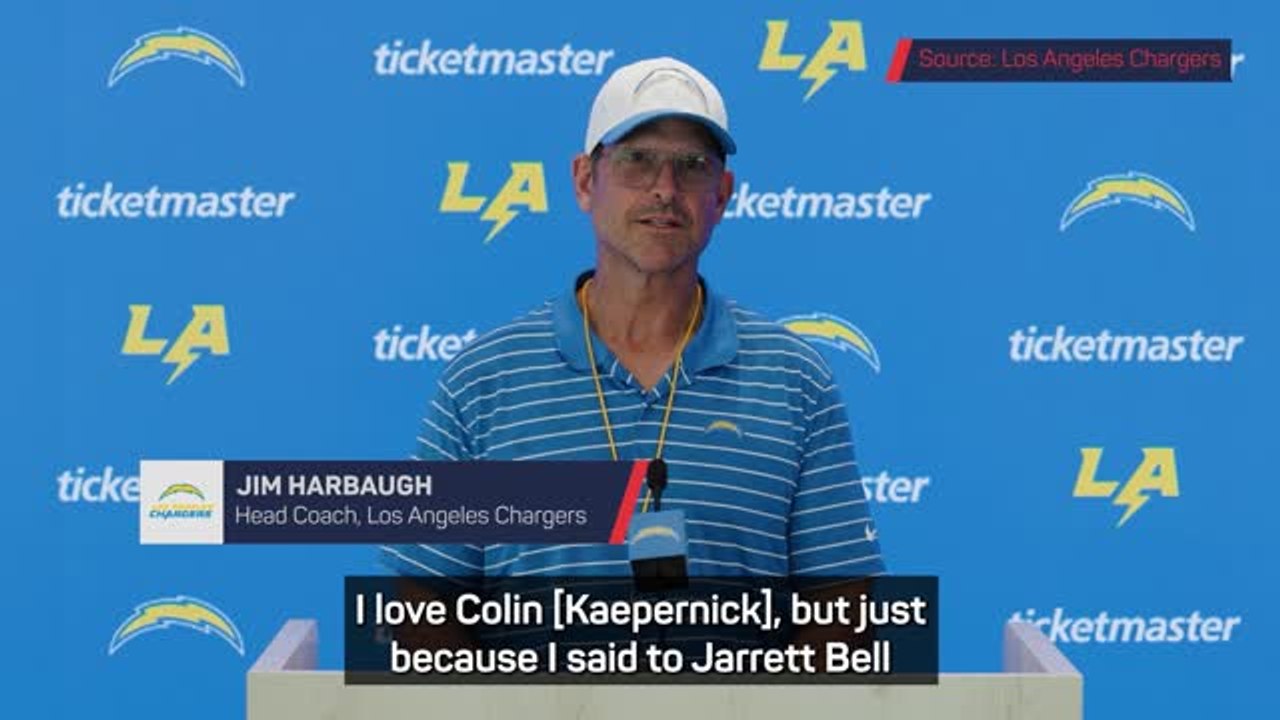 Harbaugh confirms Kaepernick won't join the Cha...