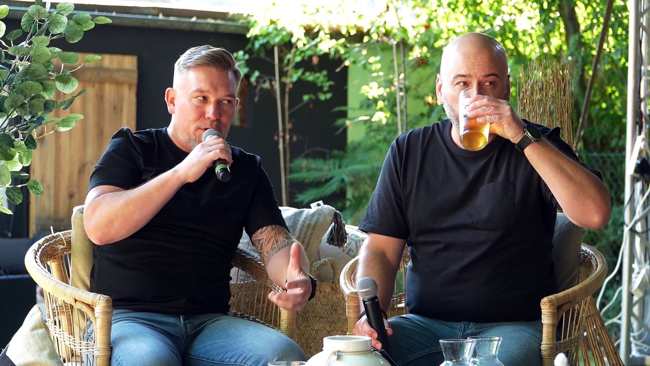 Przemysław Kowalewski i Marcin Grzelak w Ogrodach Śródmieście