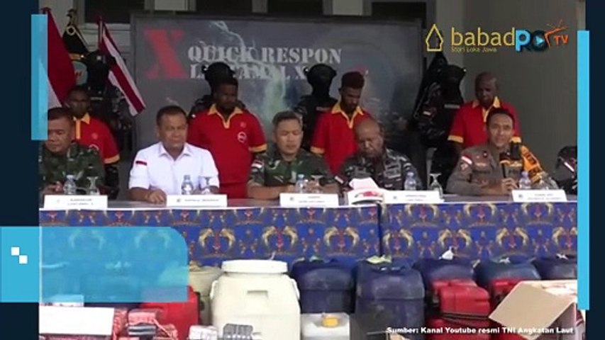 Satrol Lantamal X Jayapura Gagalkan Penyelundupan 420 Liter BBM dan 21.380 Obat-obatan Ilegal di Perairan Tanjung Jar