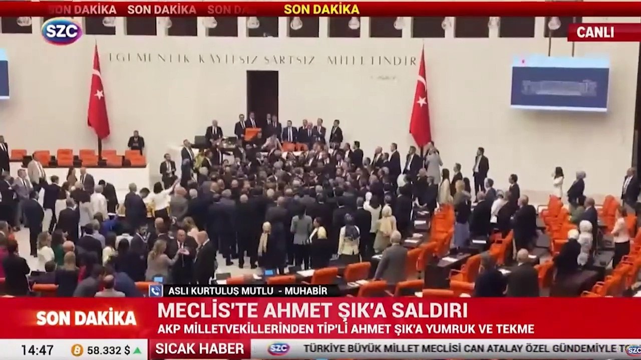 Sözcü TV muhabiri Aslı Kurtulmuş Mutlu, TBMM'deki kavgayı anlattı