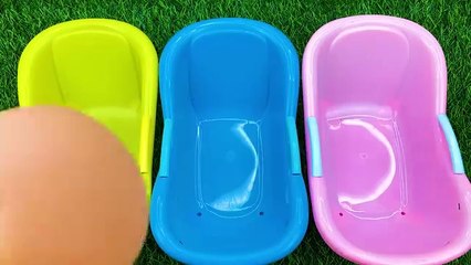 Satisfying Video l Mixing Candy in 3 Rainbow BathTubs & Magic Skittles & Slime Cutting ASMR