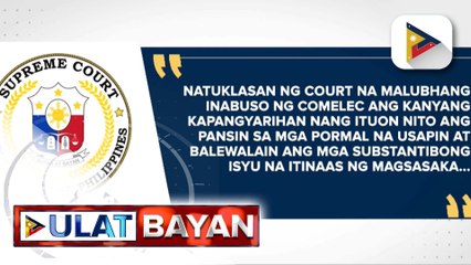 Pagpapawalang bisa ng SC sa desisyon ng COMELEC sa tunay na kinatawan ng Magsasaka Partyist, ikinatuwa ni Rep. Cabatbat