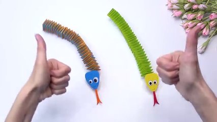 Amazing Paper Snake - Moving paper toys