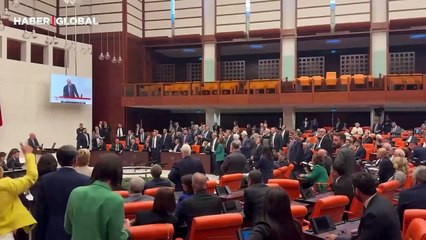 TBMM'deki Can Atalay oturumunda yumruklu kavga