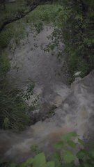 Flooding in the village monsoon disaster