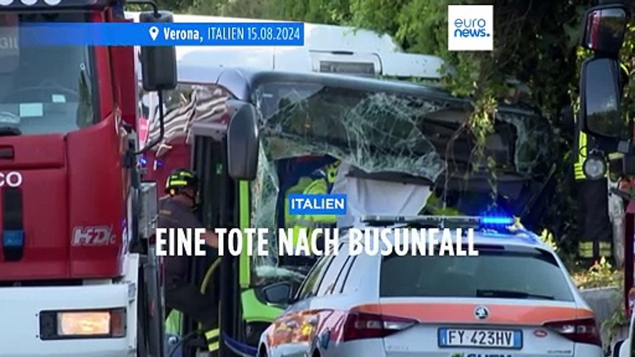 Italien: Mindestens eine Tote nach Busunfall bei Verona