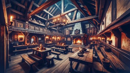 Medieval Candlelit Tavern  Ambient Medieval Music