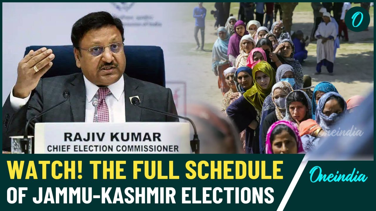 Jammu-Kashmir Elections: Dates Announced Amid Security Warnings-Watch Full Schedule HERE| Video