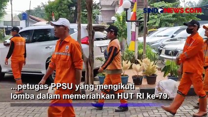 HUT ke-79 RI, Kantor Kelurahan Duren Sawit Jakarta Timur Dihiasi Miniatur Pesawat hingga Meriam Tempur
