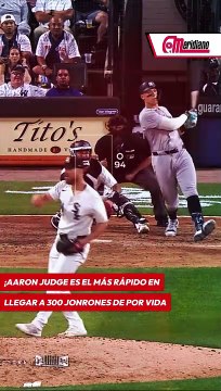 ¡Aaron Judge es el jugador que más rápido alcanzó los 300 cuadrangulares en las Grandes Ligas!