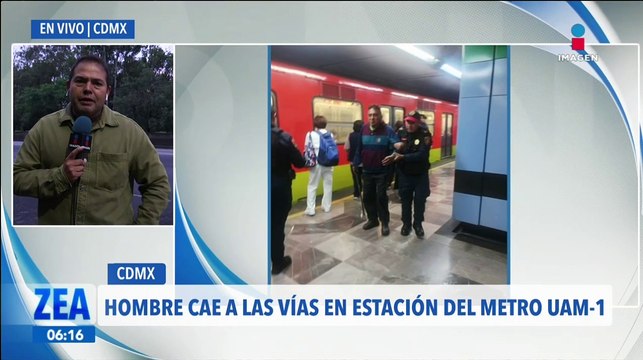 Hombre cae a las vías del Metro CDMX en la estación UAM-I