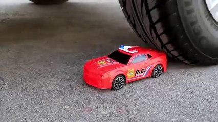 "Crushing Crunchy Things with the Car | Experiment: 250 Water Balloons VS Car Tire"