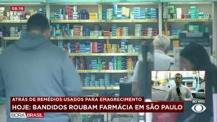 Criminosos roubam medicamentos de alto custo em farmácias de SP