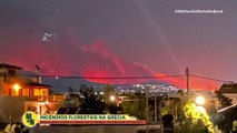 Brasileira relata pânico com incêndios na Grécia: 