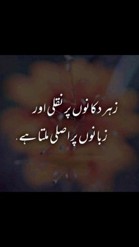 اصل زہر تو زبانوں میں ملتا ہے #trending#viral#shorts#islamic#follow#foryou#dailymotion#share