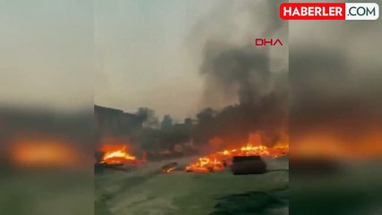 Manisa'da Devam Eden Orman Yangınında Köy Tamamen Yandı